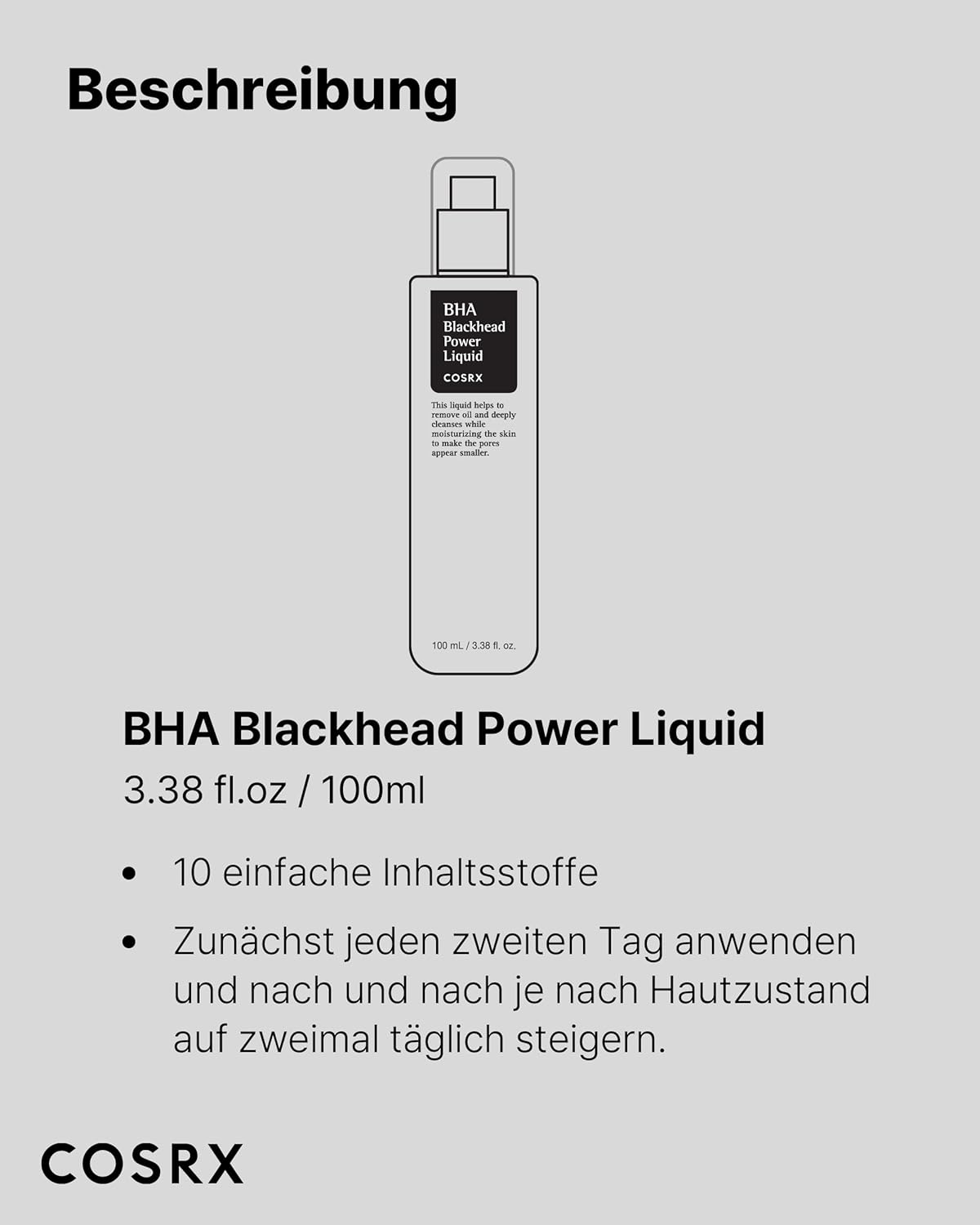COSRX BHA Blackhead Power Liquid Gesichtsserum