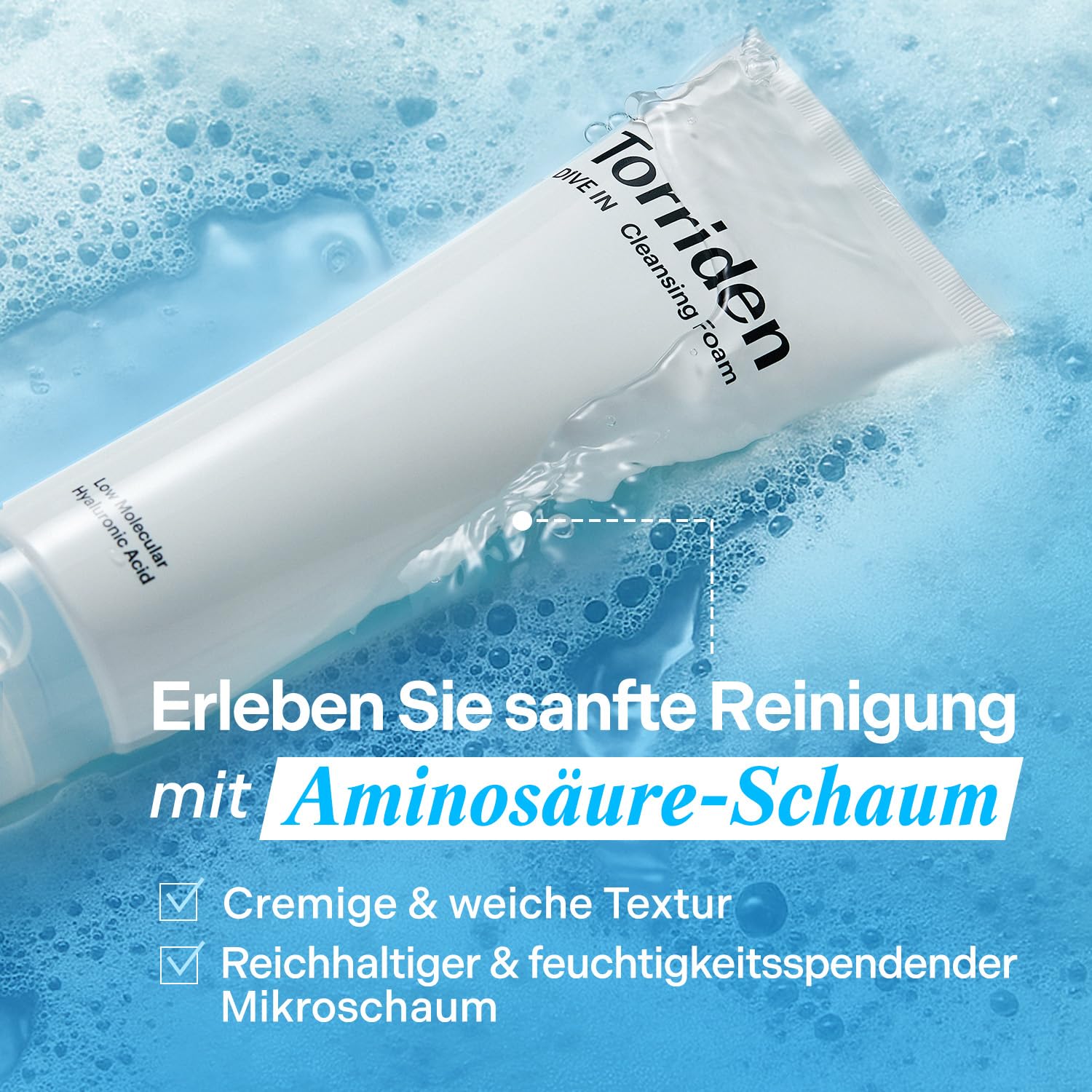 Torriden Dive In Cleansing Foam Low Molecular Hyaluronic Acid