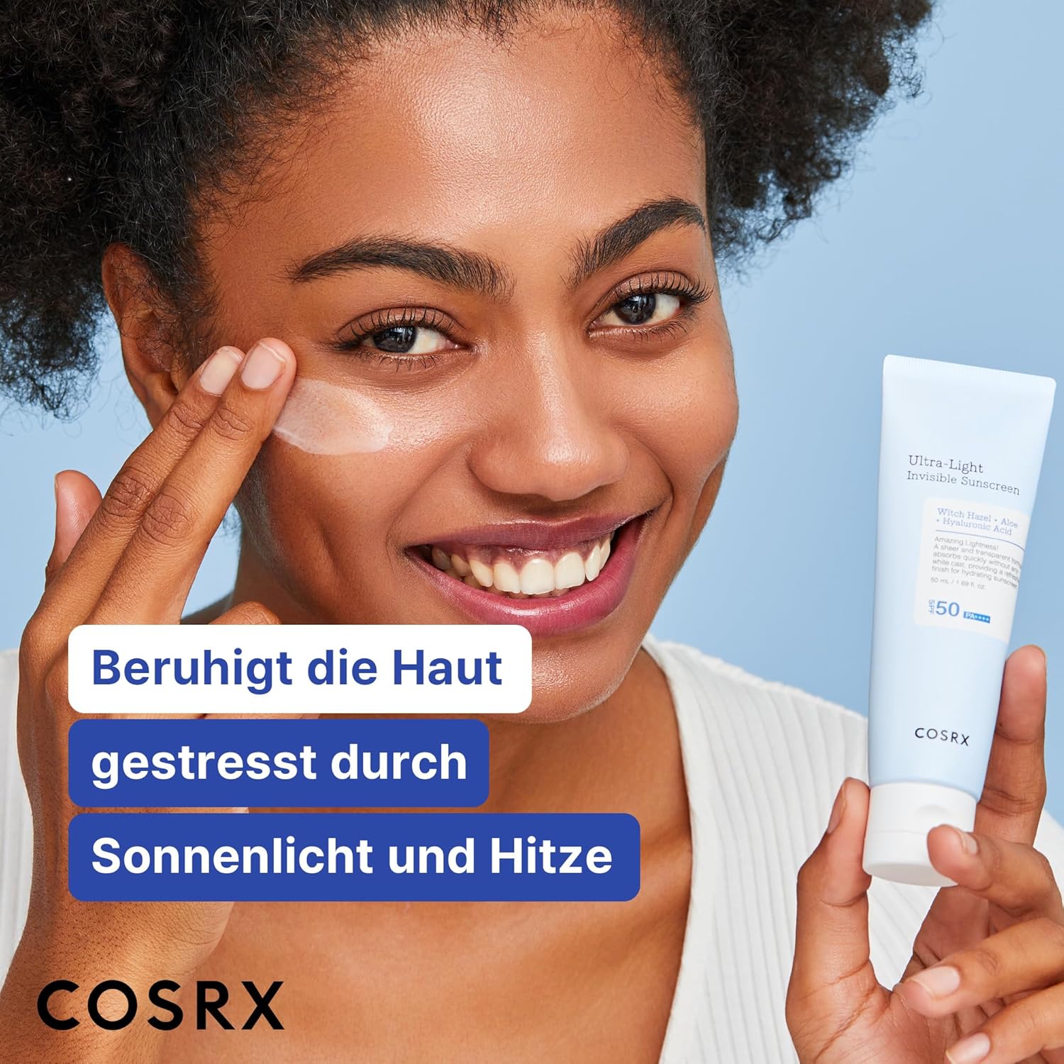 COSRX Ultra-Light Invisible Sonnencreme SPF50