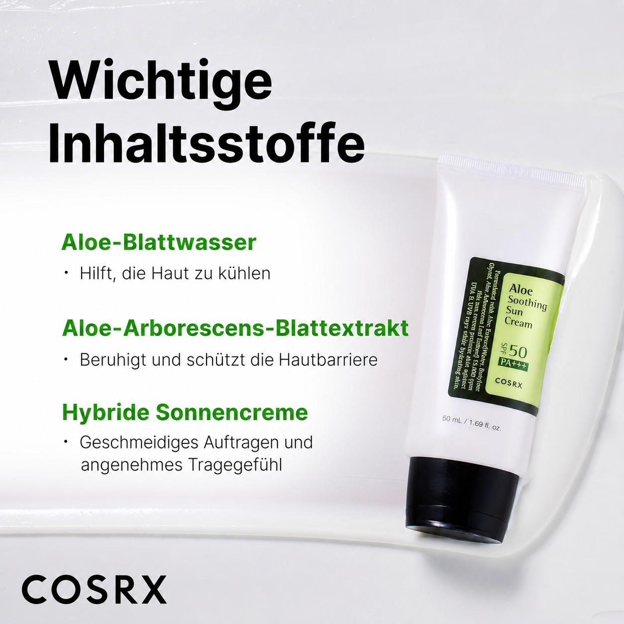 COSRX Aloe Soothing Sonnencreme SPF50