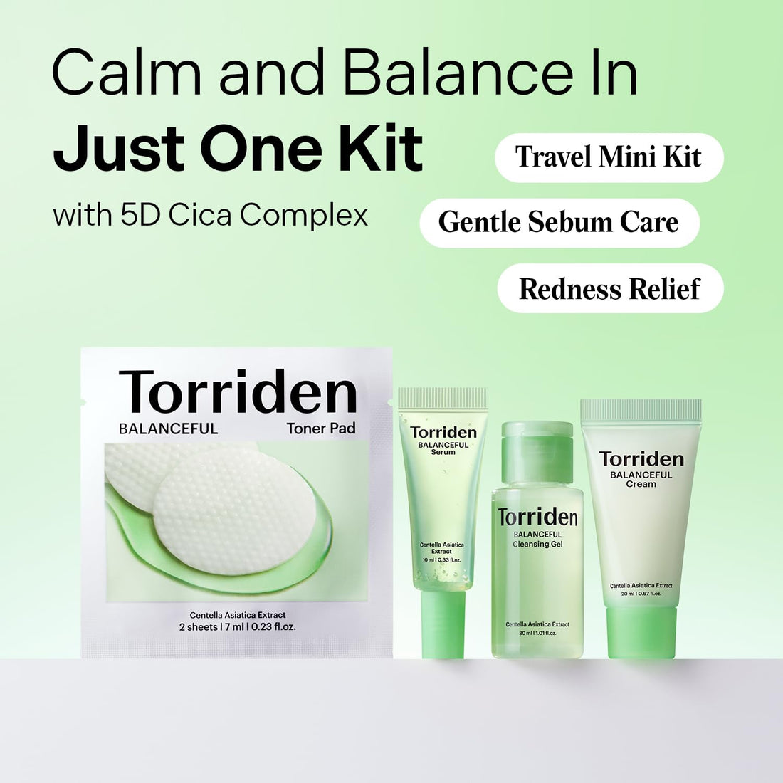 Torriden Balanceful Trial Kit Centella Asiatica Extract