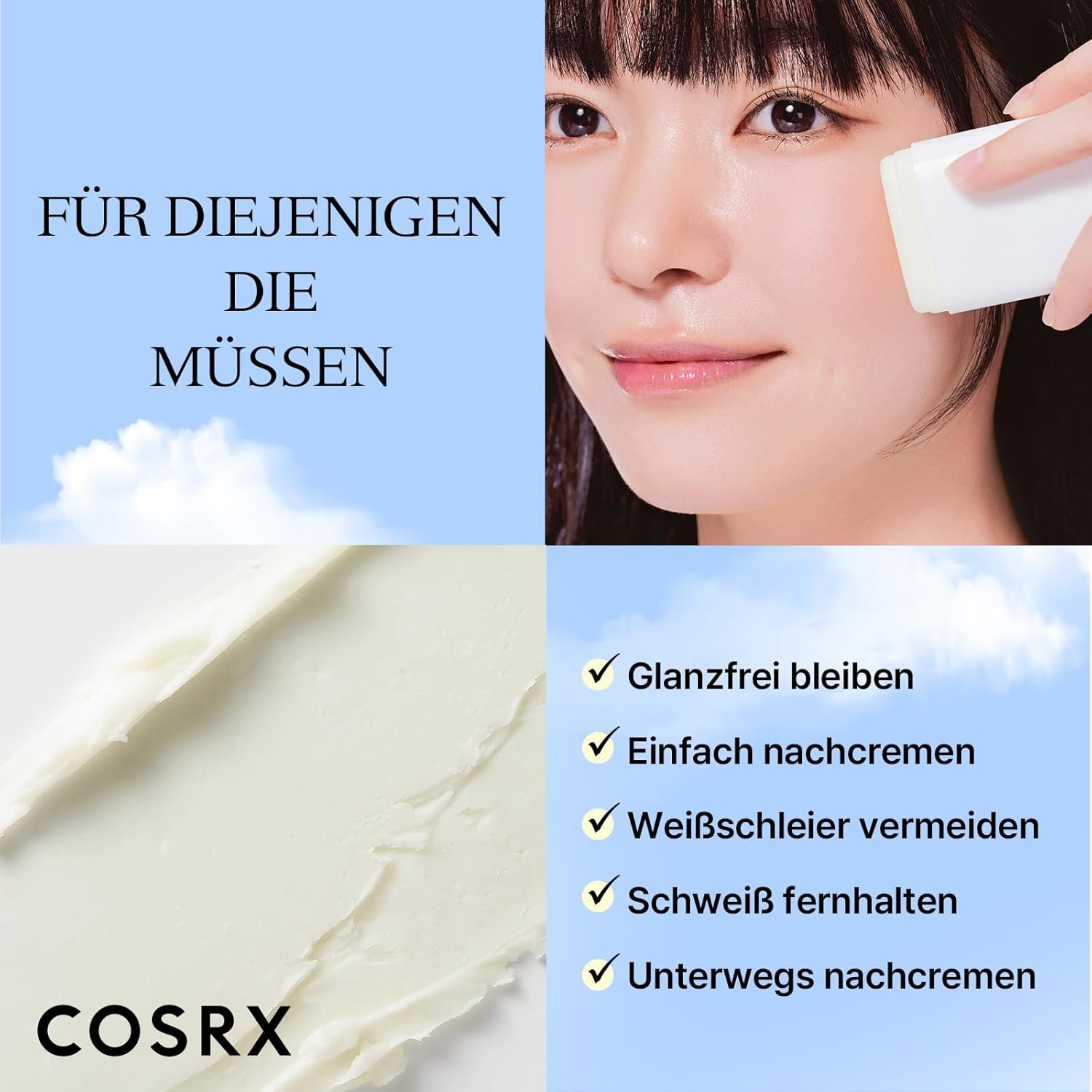 COSRX Airy-Light Invisible Sun Stick Sonnencreme SPF 50+
