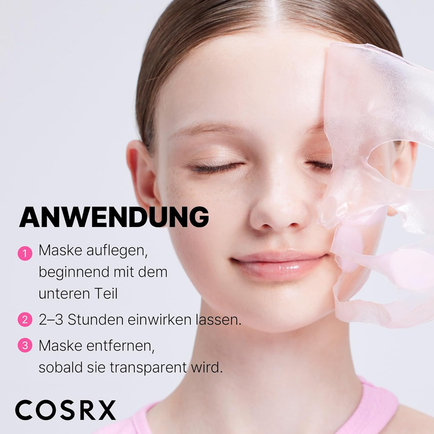 COSRX Pink Peptide Collagen Lifting Glow Hydrogel Gesichtsmasken