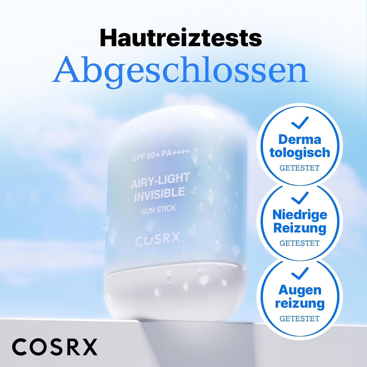 COSRX Airy-Light Invisible Sun Stick Sonnencreme SPF 50+