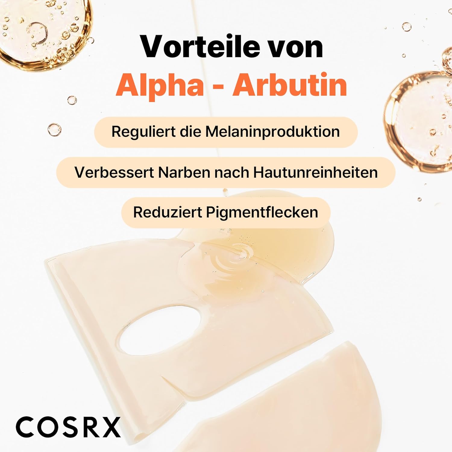 COSRX The Alpha-Arbutin Discoloration Care Hydrogel Gesichtsmaske