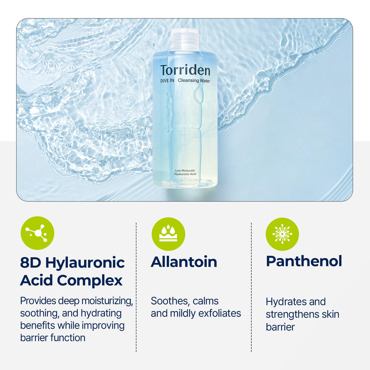 Torriden Dive In Cleansing Water Low Molecular Hyaluronic Acid