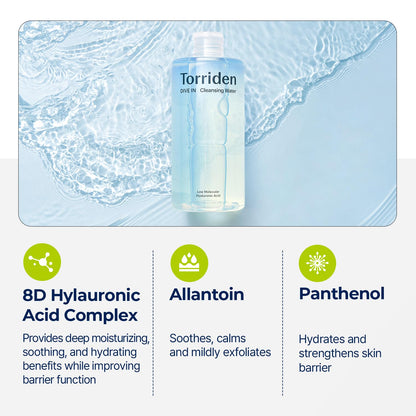 Torriden Dive In Cleansing Water Low Molecular Hyaluronic Acid