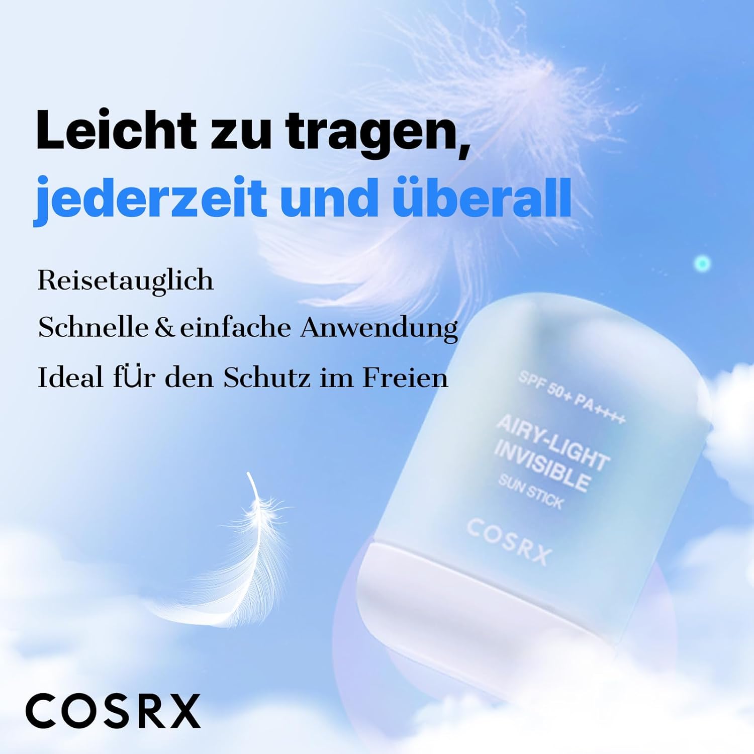 COSRX Airy-Light Invisible Sun Stick Sonnencreme SPF 50+