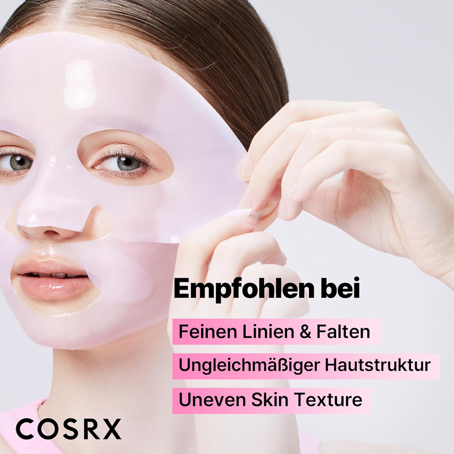 COSRX Pink Peptide Collagen Lifting Glow Hydrogel Gesichtsmasken