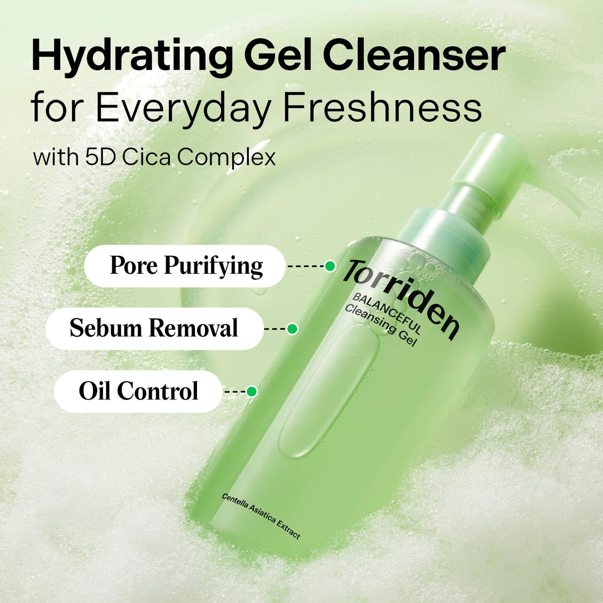 Torriden Balanceful Cleansing Gel Centella Asiatica Extract