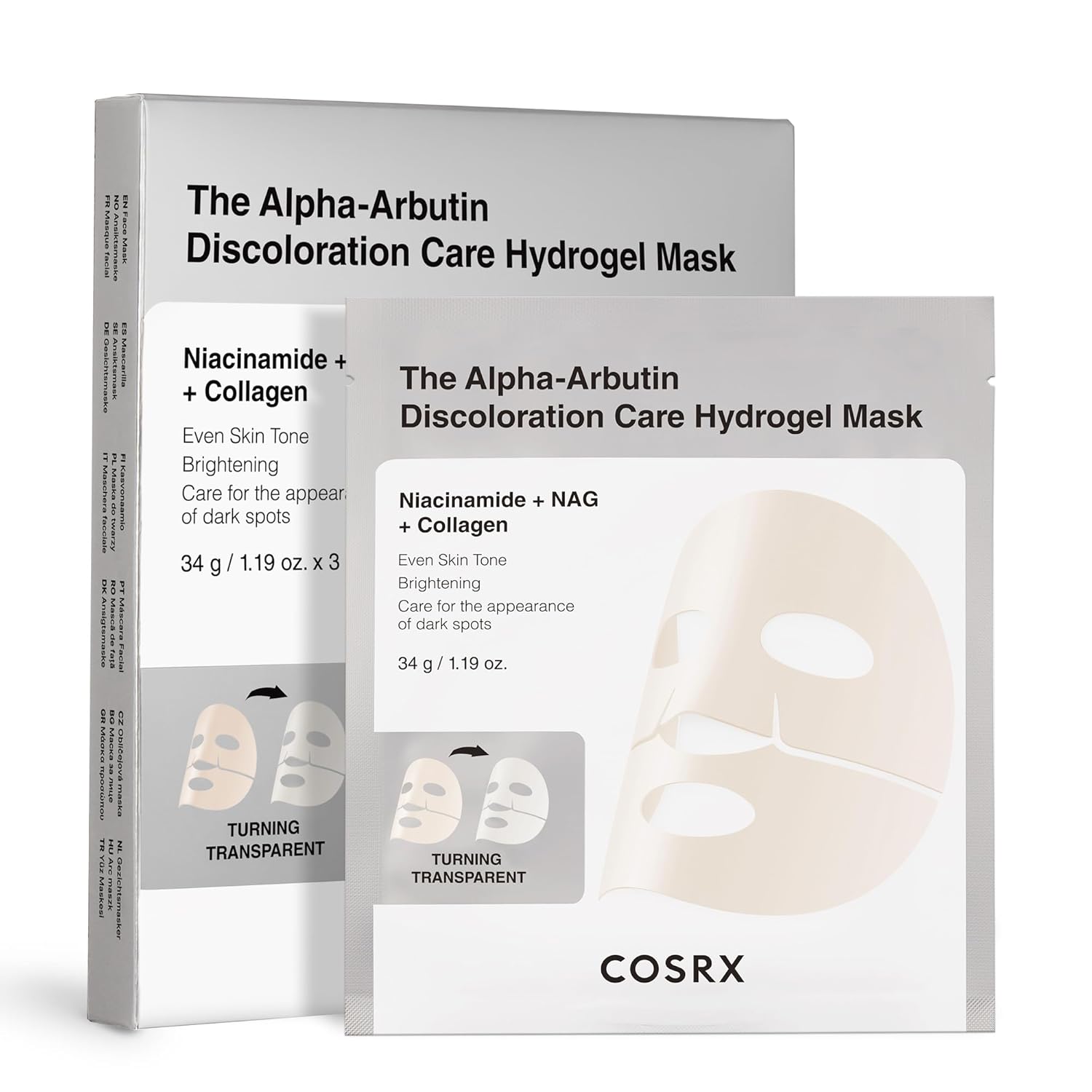 COSRX The Alpha-Arbutin Discoloration Care Hydrogel Gesichtsmaske