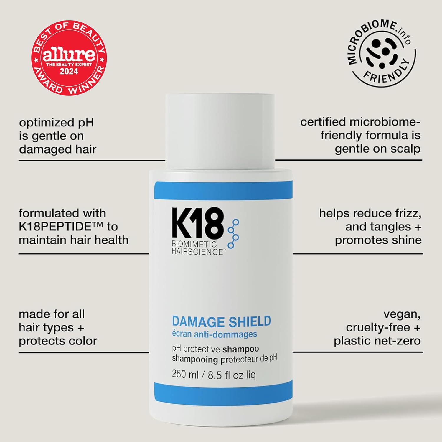 K18 Damage Shield pH Protective Shampoo